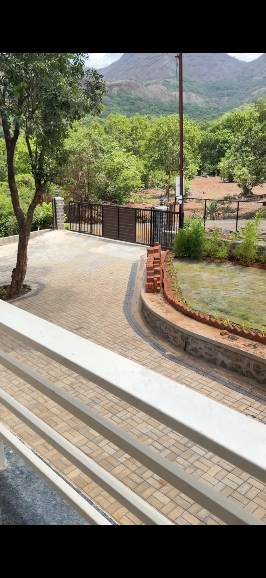Garden and mountain view